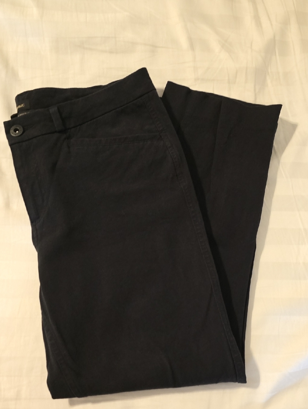 Banana Republic Black Ankle Length Women's Trousers